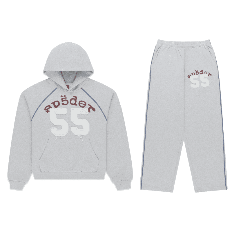 Chandal-Sp5der-55-University-Gris Chándal Sp5der 55 University Gris