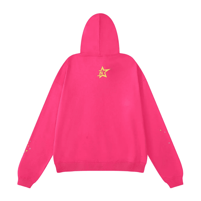Sudadera Sp5der Pink Back