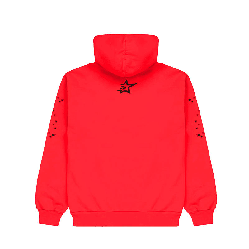 Sudadera Sp5der Rosa Vista trasera