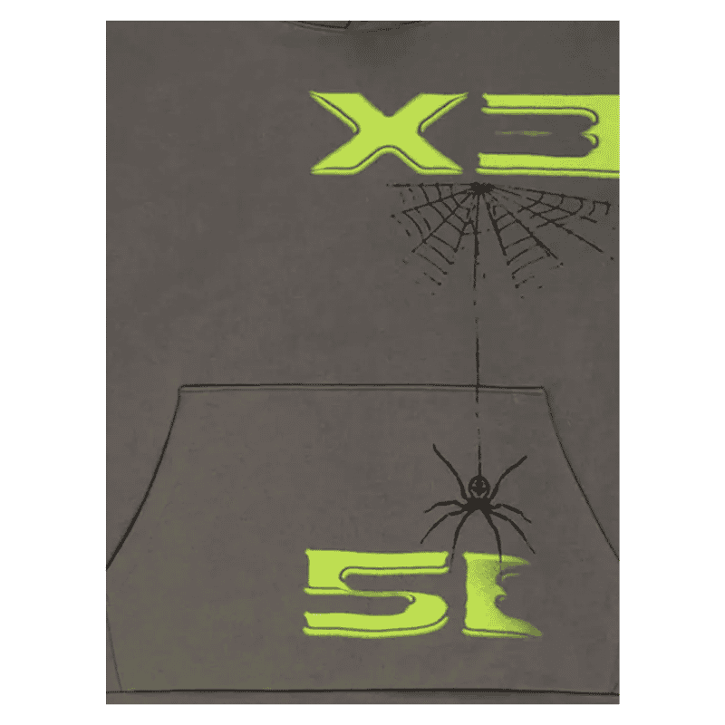 Sp5der Spider-Web-Print Hoodie Logo