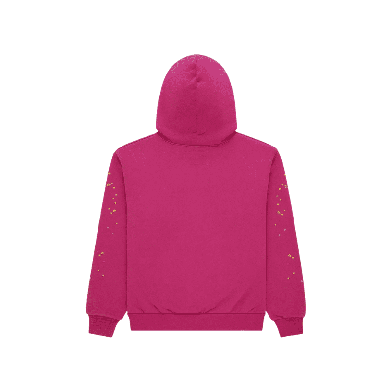 Sp5der Hoodie Pink Back