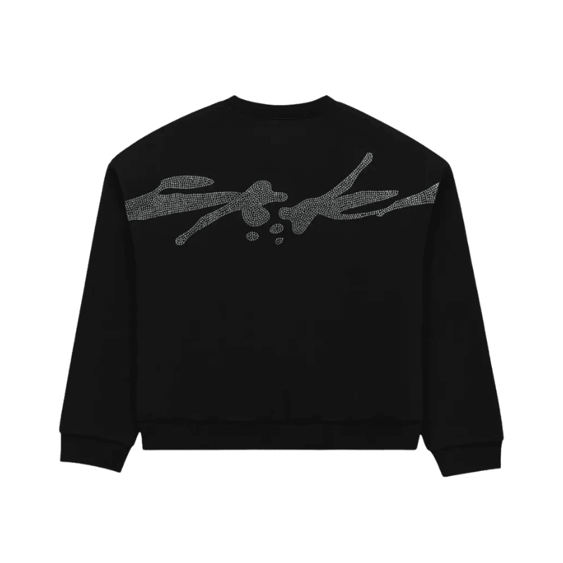 Sp5der Sudadera Con Apliques De Strass Y Motivo De Araña Back