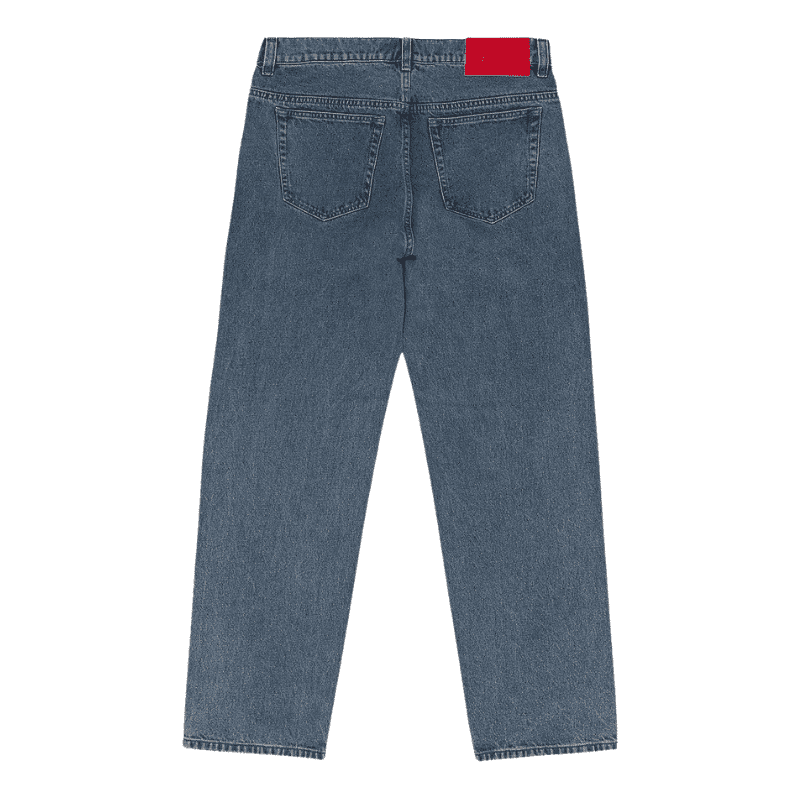 Sp5der Logo-Print Jeans Trasera