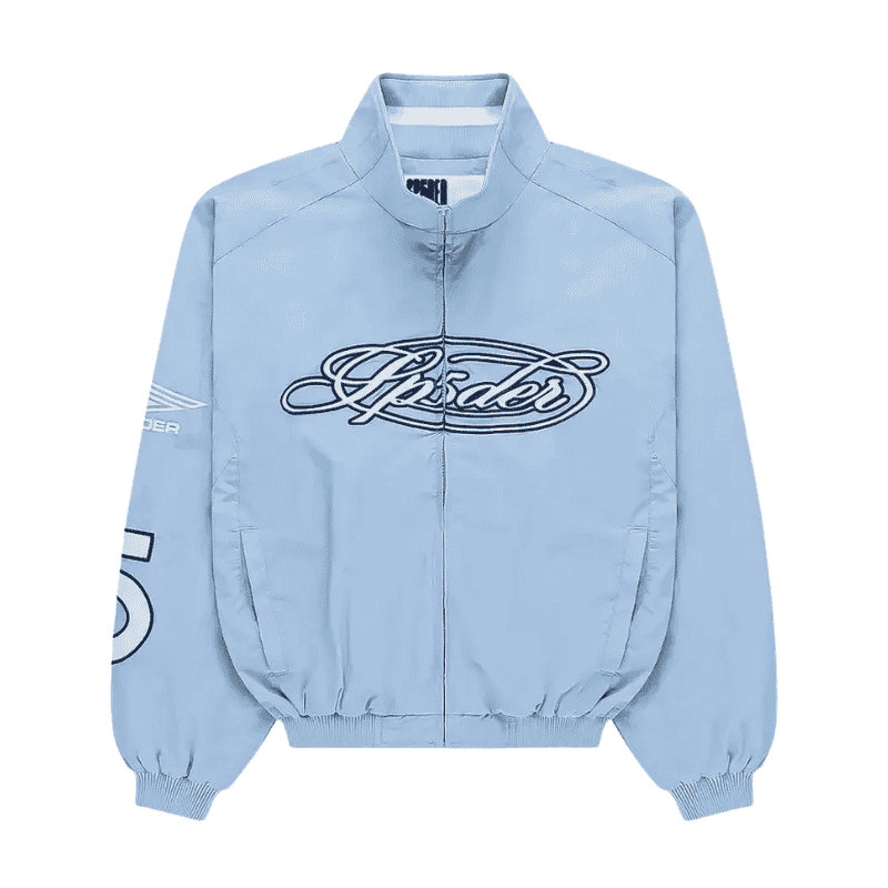Sp5der-Logo-Print-Zip-Up-Jacket Sp5der Logo-Print Zip-Up Jacket